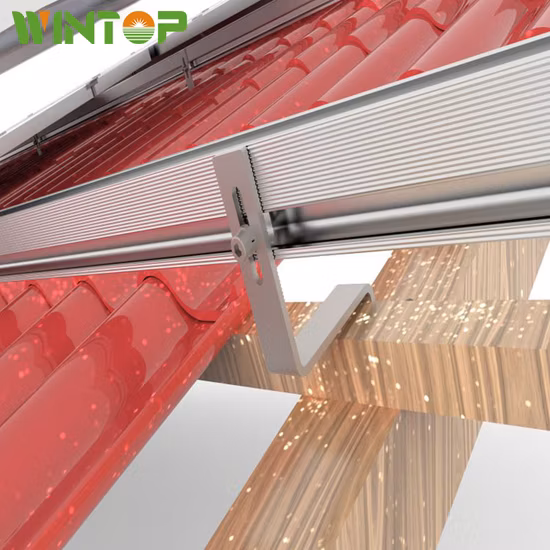 Solar Pitched Tile Roof Stainless Hook Mounting System