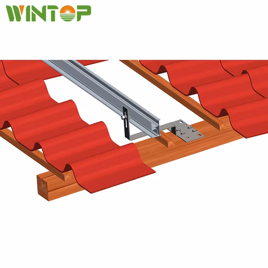 Solar Pitched Tile Roof Stainless Hook Mounting System