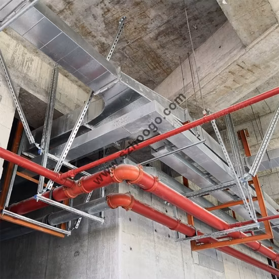 Одобрение FM Раскосное крепление для сейсмической системы крепления спринклерной системы пожаротушения.